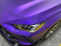 Matte Metallic Purple Car Vinyl Wrap review 0