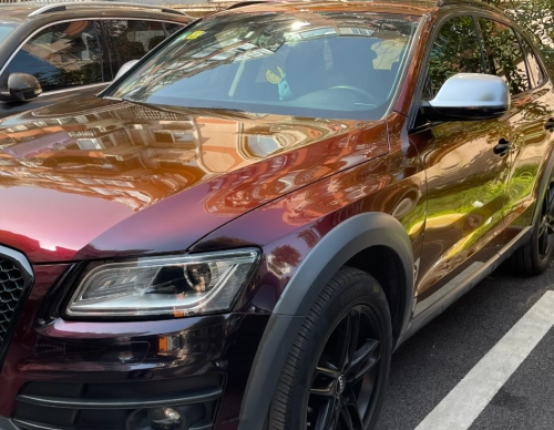 PET Gloss Shifting Red to Black Car Vinyl Wrap review 