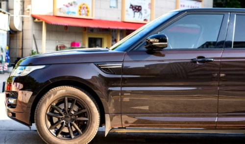 PET Gloss Shifting Red to Black Car Vinyl Wrap review 