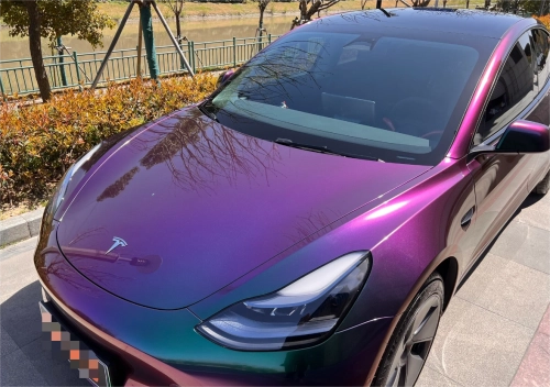 Gloss Metallic Green Galaxy Car Vinyl Wrap review 