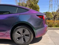 Gloss Metallic Green Galaxy Car Vinyl Wrap review 2