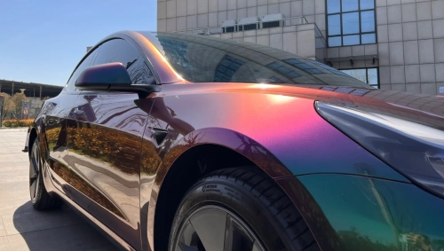 Gloss Metallic Green Galaxy Car Vinyl Wrap review 