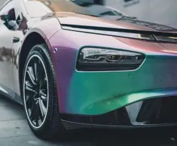 Gloss Metallic Green Galaxy Car Vinyl Wrap review asfd