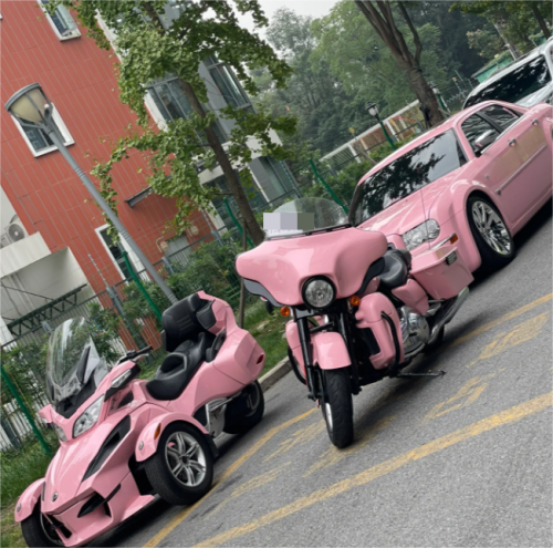 Gloss Rouge Pink Car Vinyl Wrap review 
