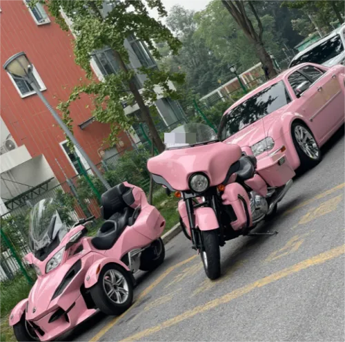 Gloss Rouge Pink Car Vinyl Wrap review 