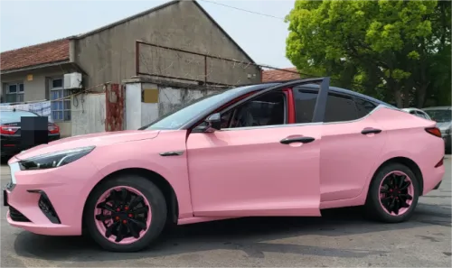 Gloss Rouge Pink Car Vinyl Wrap review 