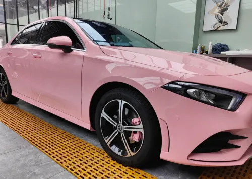 Gloss Rouge Pink Car Vinyl Wrap review 