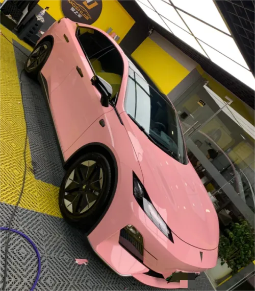 Gloss Rouge Pink Car Vinyl Wrap review 