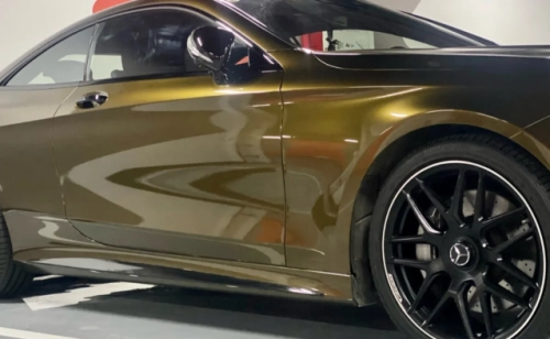 Gloss Metallic Midnight Gold Car Vinyl Wrap review 