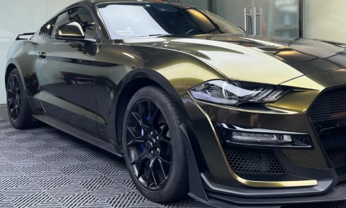 Gloss Metallic Midnight Gold Car Vinyl Wrap review 