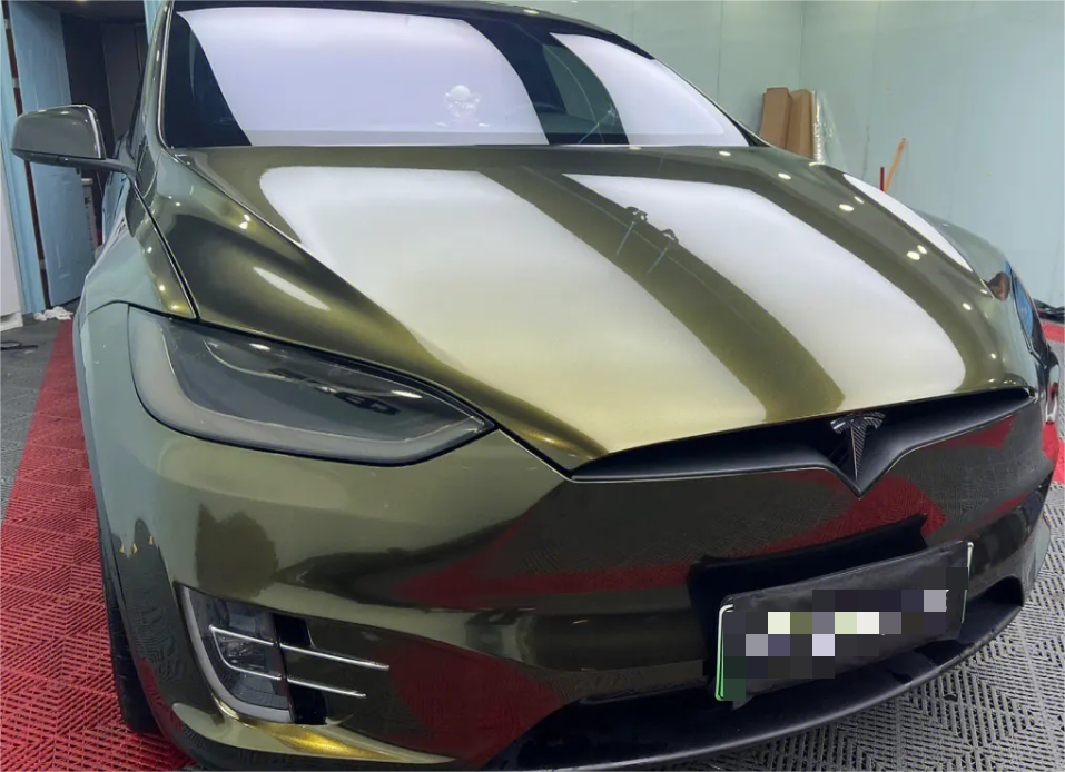 Gloss Metallic Midnight Gold Car Vinyl Wrap review 0