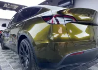Gloss Metallic Midnight Gold Car Vinyl Wrap review 0