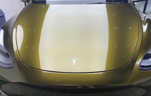 Gloss Metallic Midnight Gold Car Vinyl Wrap review 