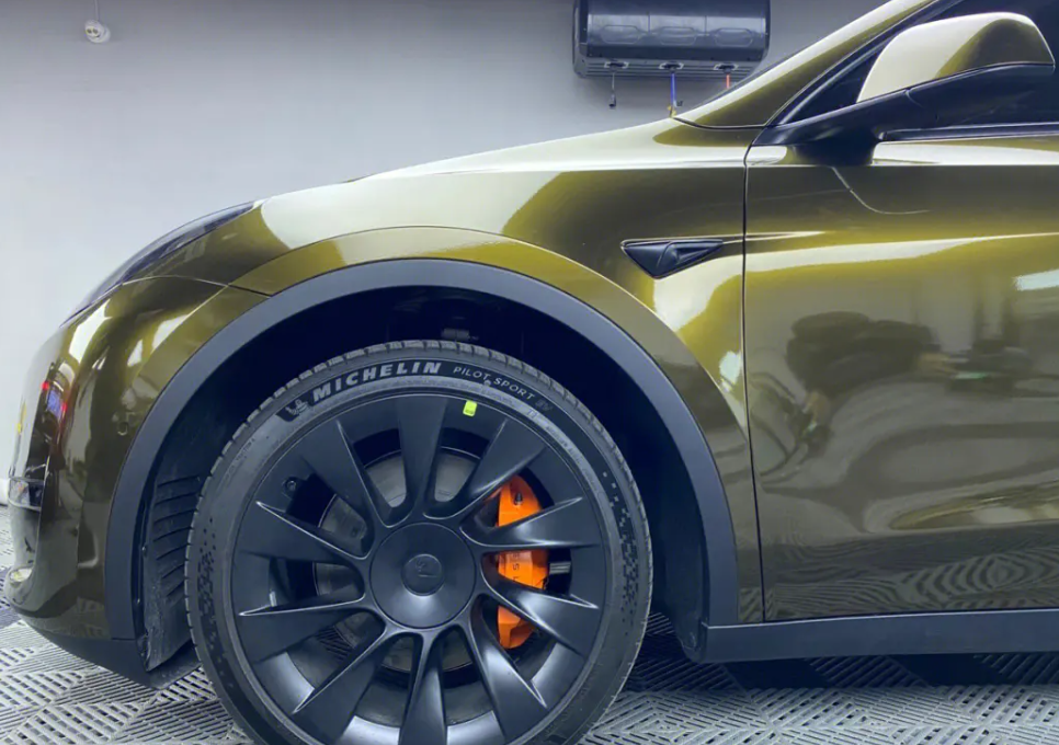 Gloss Metallic Midnight Gold Car Vinyl Wrap review 0