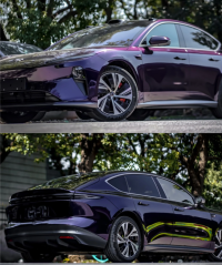 PET Gloss Metallic Midnight Purple Car Vinyl Wrap review 0