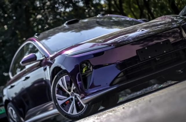 PET Gloss Metallic Midnight Purple Car Vinyl Wrap review 2