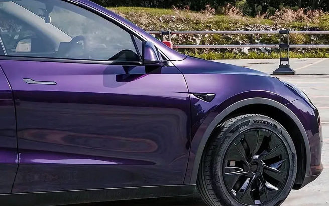 PET Gloss Metallic Midnight Purple Car Vinyl Wrap review 1