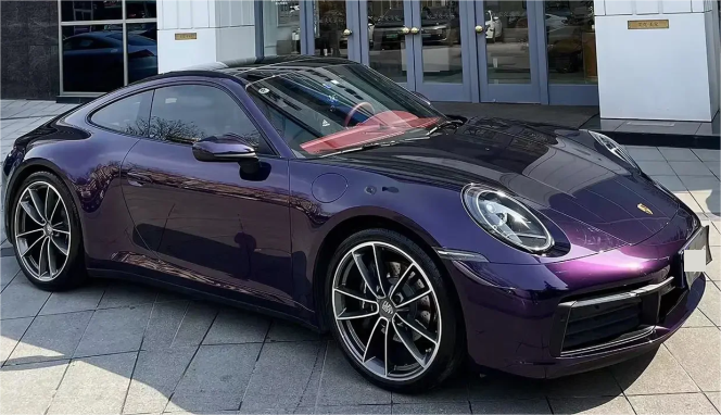 PET Gloss Metallic Midnight Purple Car Vinyl Wrap review 0