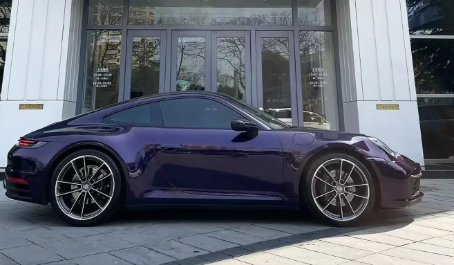 PET Gloss Metallic Midnight Purple Car Vinyl Wrap review 1