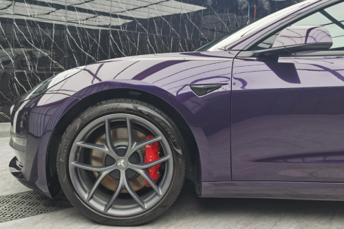 PET Gloss Metallic Twilight Purple Car Vinyl Wrap review 
