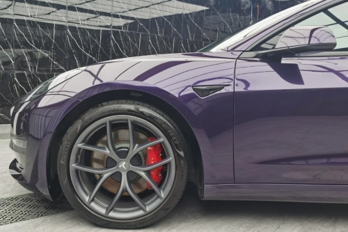 PET Gloss Metallic Twilight Purple Car Vinyl Wrap review 