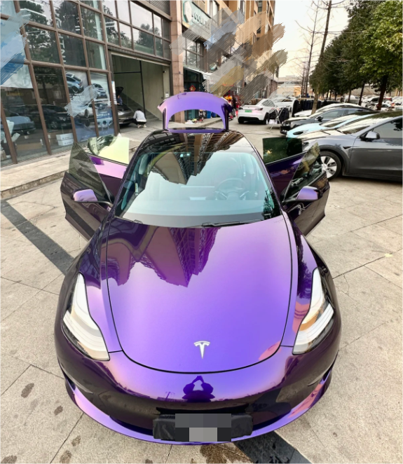 PET Gloss Metallic Twilight Purple Car Vinyl Wrap review John Simpson