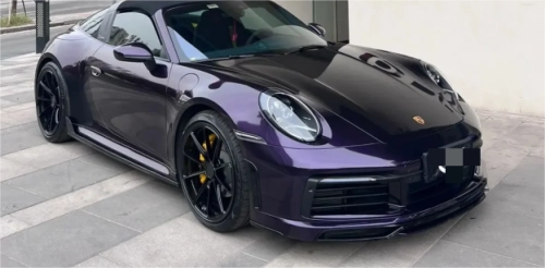 PET Gloss Metallic Twilight Purple Car Vinyl Wrap review 