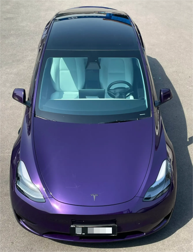 PET Gloss Metallic Twilight Purple Car Vinyl Wrap review 0