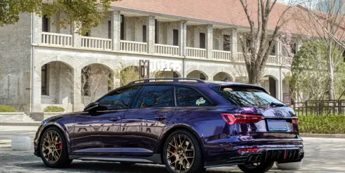 PET Gloss Metallic Twilight Purple Car Vinyl Wrap review 