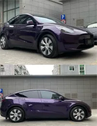 PET Gloss Metallic Twilight Purple Car Vinyl Wrap review 0