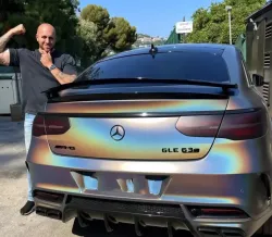 Matte Laser Grey Car Vinyl Wrap review Charles