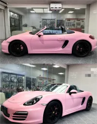  Super Matte Rose Pink Car Vinyl Wrap review 0