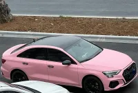  Super Matte Rose Pink Car Vinyl Wrap review 0
