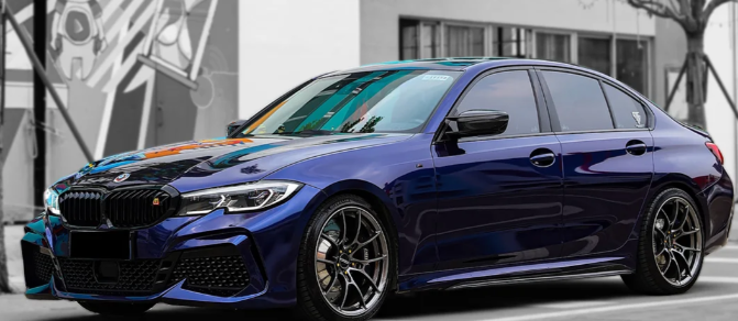 Gloss Metallic Tanzanite Blue Car Vinyl Wrap [BMW OEM Color] review Mike P. 02
