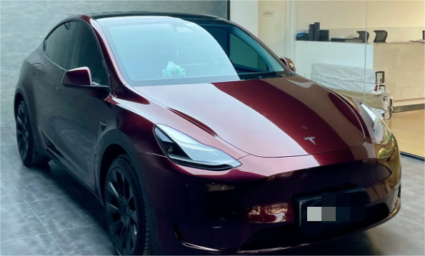 Gloss Metallic Black Rose Car Vinyl Wrap review 0