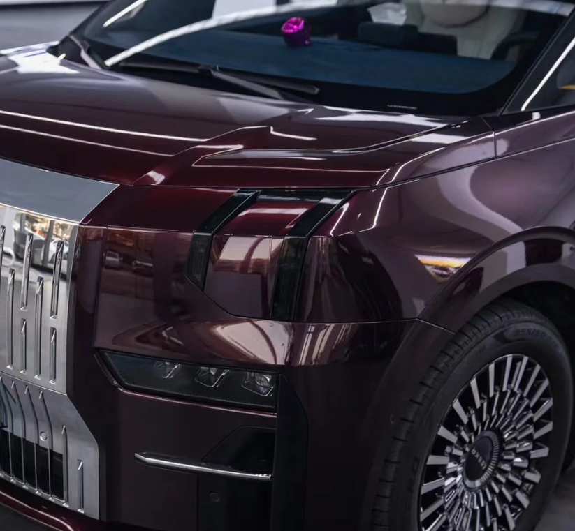 Gloss Metallic Black Rose Car Vinyl Wrap review 0