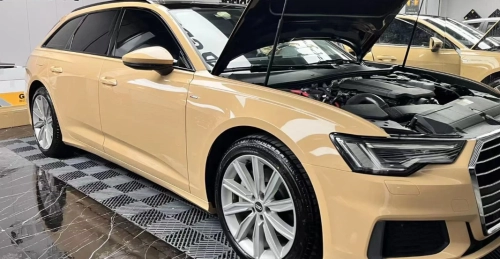 Super Gloss Sandstorm Yellow Desert Yellow Car Vinyl Wrap review 