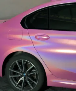 Rainbow Holographic Pink Car Vinyl Wrap review Joseph 02