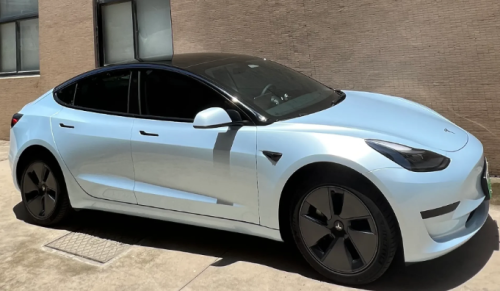 Super Gloss Macaron Blue Car Vinyl Wrap review 