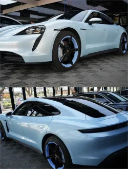 Super Gloss Macaron Blue Car Vinyl Wrap review James Bush 01