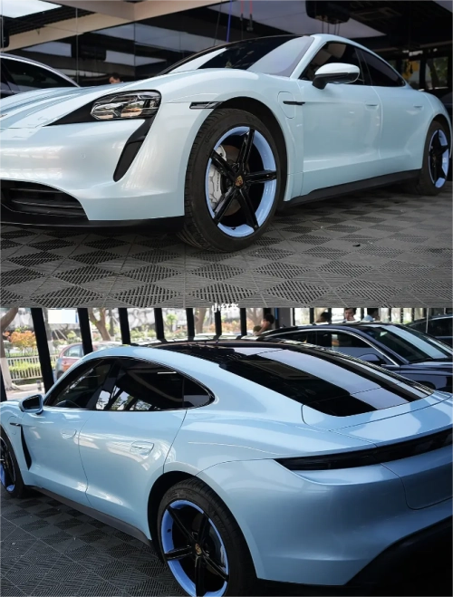 Super Gloss Macaron Blue Car Vinyl Wrap review 