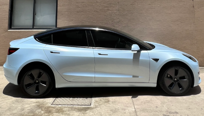 Super Gloss Macaron Blue Car Vinyl Wrap review 0