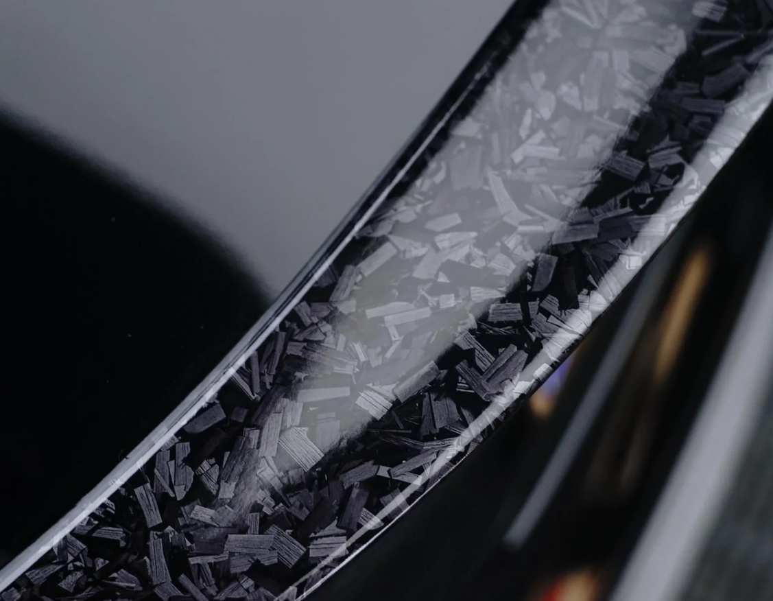 Gloss Black Forged Carbon Car Vinyl Wrap review 1