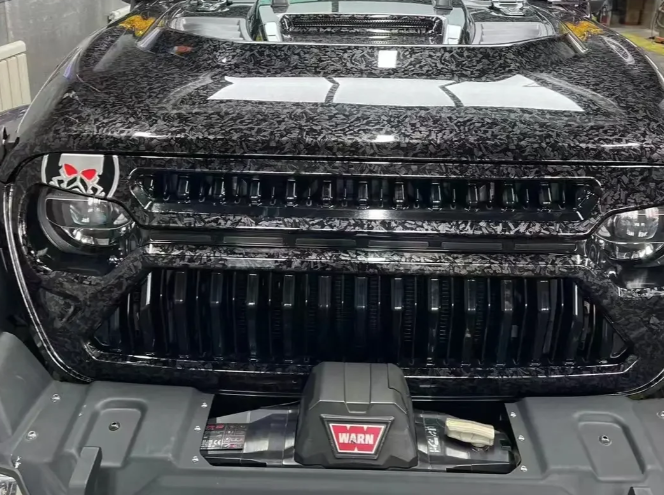 Gloss Black Forged Carbon Car Vinyl Wrap review 0