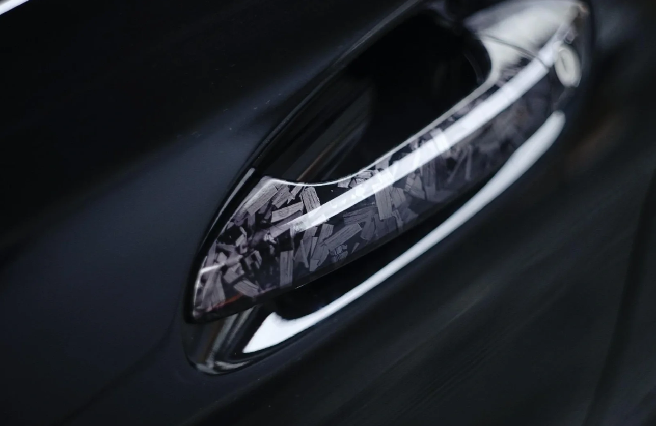 Gloss Black Forged Carbon Car Vinyl Wrap review 1