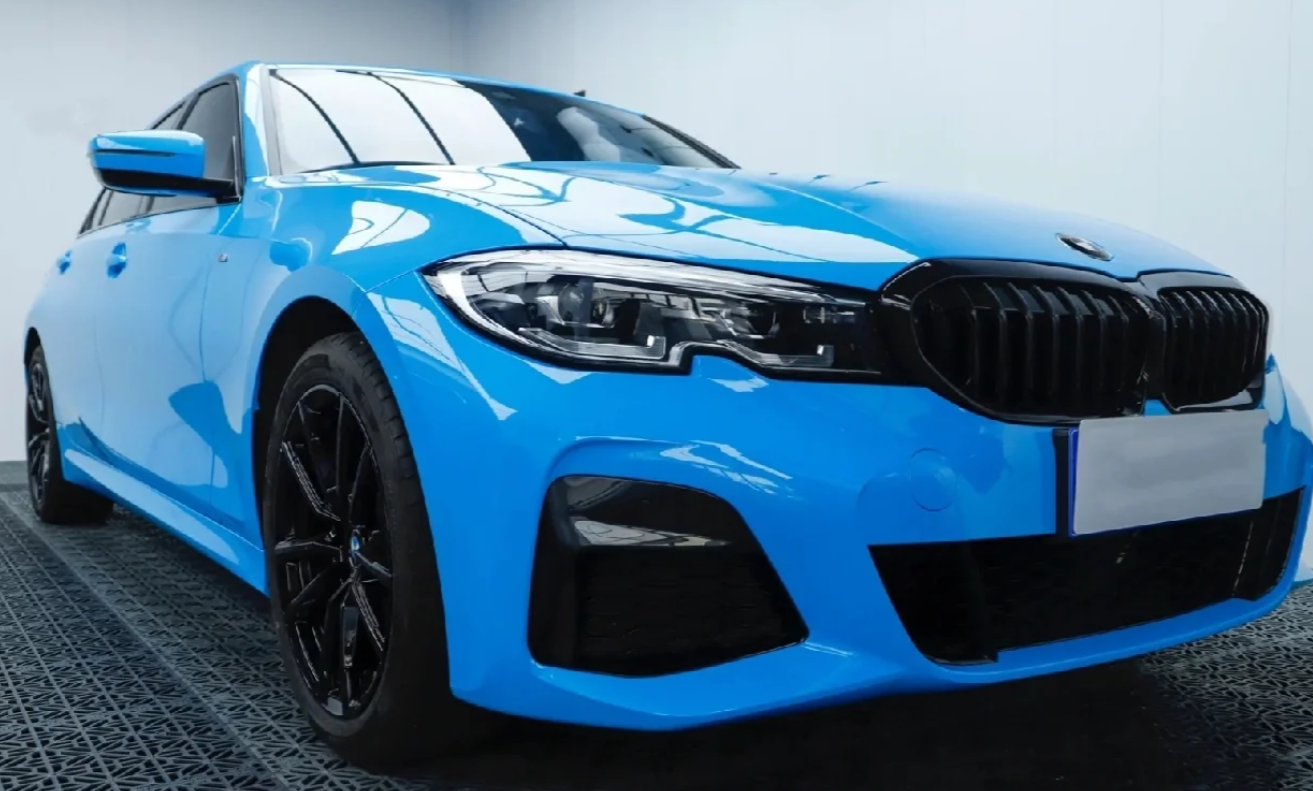 Gloss Crystal Blue Sky Car Vinyl Wrap review 0