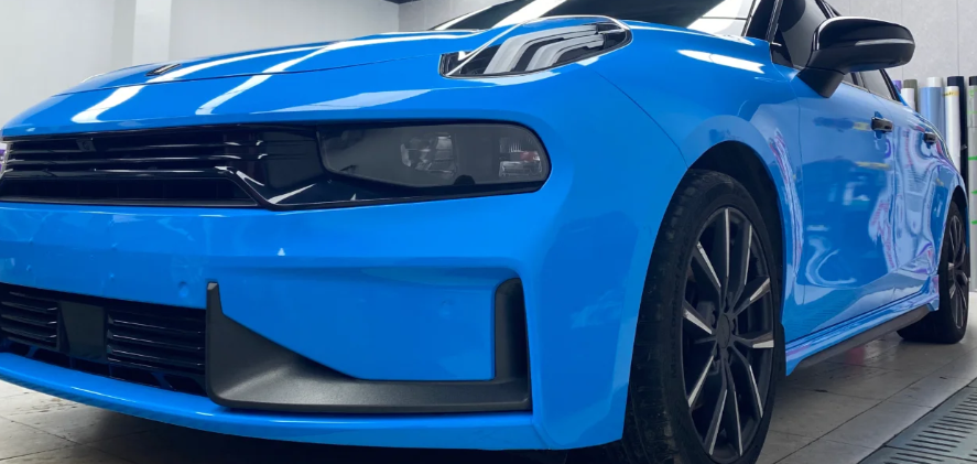 Gloss Crystal Blue Sky Car Vinyl Wrap review 0