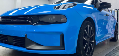 Gloss Crystal Blue Sky Car Vinyl Wrap review 