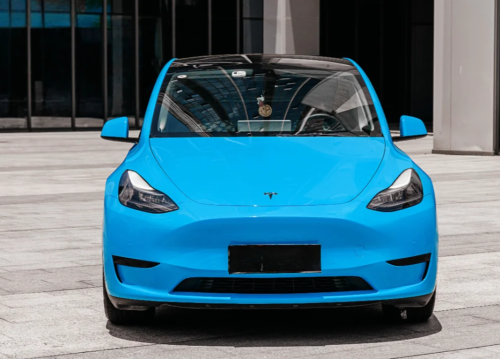 Gloss Crystal Blue Sky Car Vinyl Wrap review 