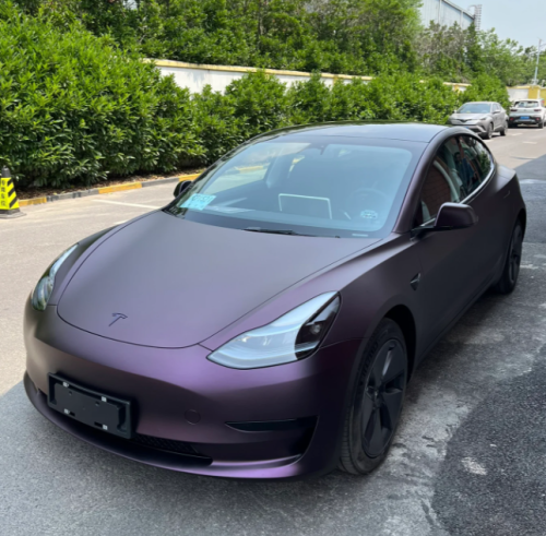 Matte Dark Purple Vinyl Wrap Car Wrap review 